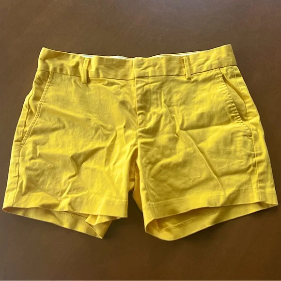 🔵 Banana Republic sz4 bright sunshine yellow shorts - Picture 1 of 8